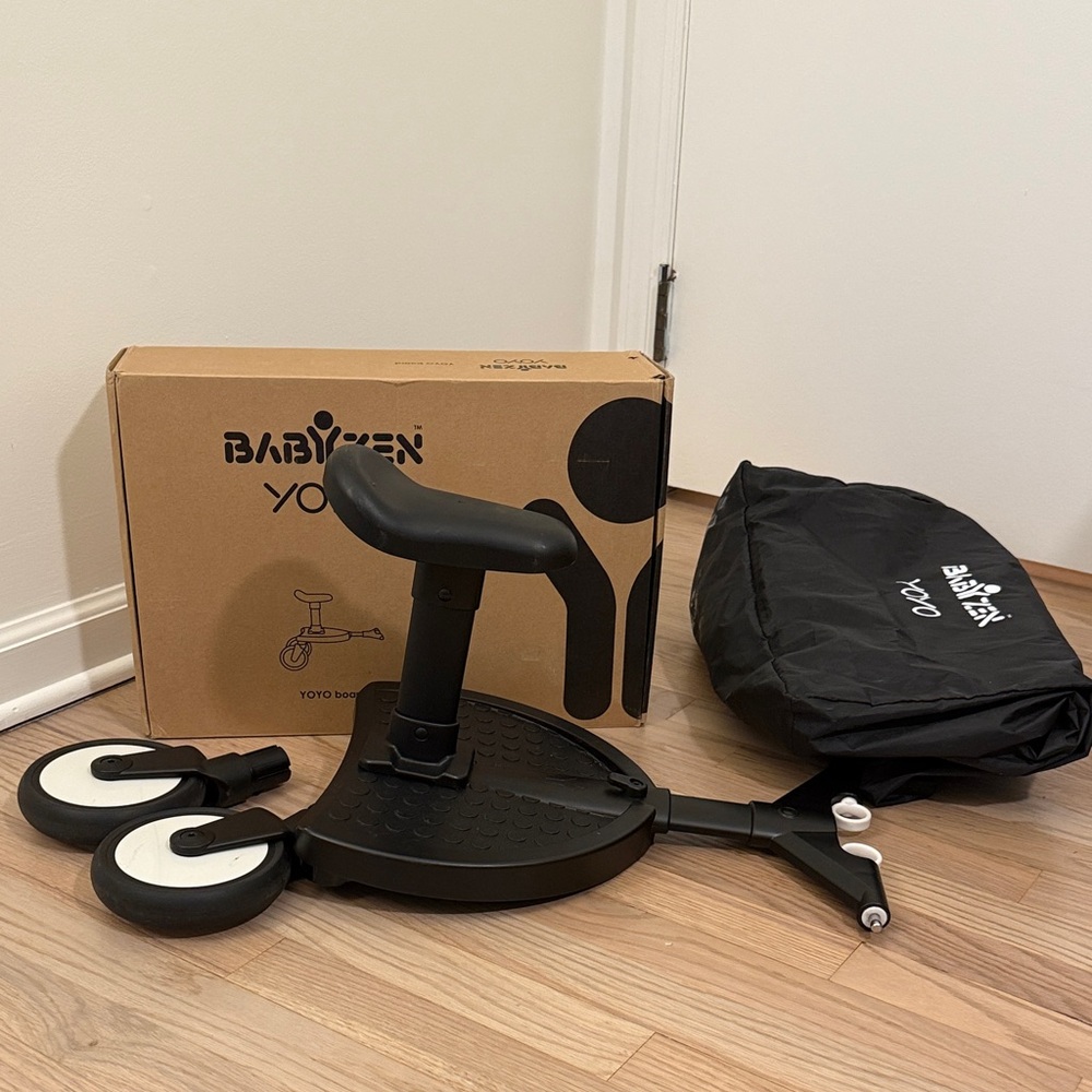 Stokke Babyzen YOYO Black Ride-Along Board and Seat